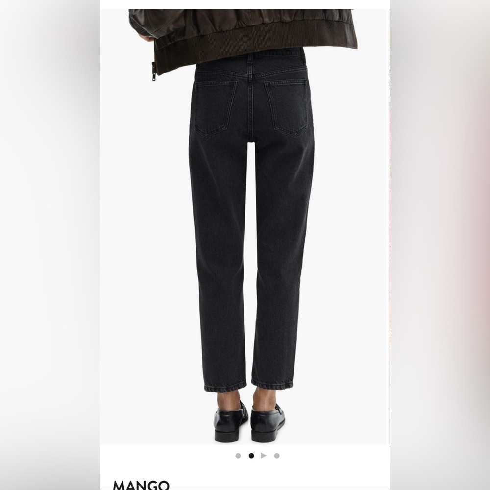 Mango High Waist Ankle Tapered Mom Jean | Size 12